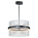 Chimes Pendant - Satin Nickel / Black