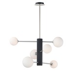 Cog Multi Light Pendant - Black / Satin White