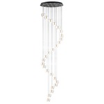 Newton 25 Light Pendant - Satin Brass / Clear