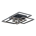 Traverse Semi Flush Ceiling Light - Black / White