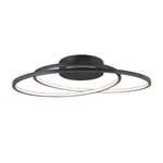 Cycle Ceiling Flush Mount - Black