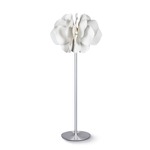 Nightbloom Floor Lamp - Steel / Matte White