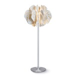 Nightbloom Floor Lamp - White and Gold / Matte White