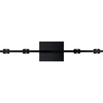 Aurora Wall Sconce - Satin Brushed Black / Acrylic