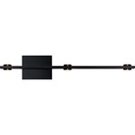 Aurora Offset Wall Sconce - Satin Brushed Black / Acrylic