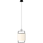 Minimalism Pendant - Matte Black / Cream White