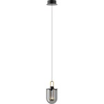 Century Pendant - Satin Dark Gray / Smoke