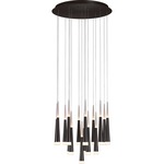 Meteor Chandelier - Satin Dark Gray