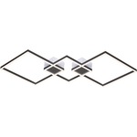 Fractal Symmetrical Ceiling Light Fixture - Satin Dark Gray / Acrylic