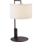 Waldorf Table Lamp - Deep Taupe / White