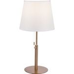 Vera Table Lamp - Brushed Champagne / White