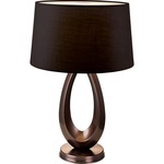 Elisa Table Lamp - Deep Taupe / Black