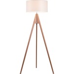 Signal Floor Lamp - Red Oak / Cream White