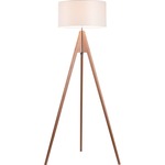 Signal Floor Lamp - Red Oak / Cream White