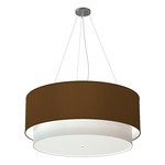 Luther Grande Pendant - Brushed Nickel / Silk Antique Copper