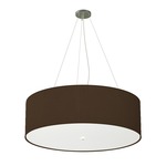 Thao Grande Pendant - Brushed Nickel / Silk Chocolate