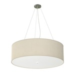 Thao Grande Pendant - Brushed Nickel / Silk Cream