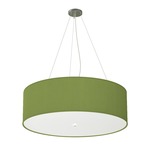 Thao Grande Pendant - Brushed Nickel / Silk Verde