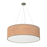 Thao Grande Pendant - Brushed Nickel / Natural Photo Veneer