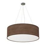 Thao Grande Pendant - Brushed Nickel / Walnut Photo Veneer