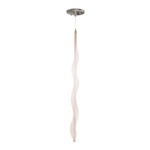 Pogo Pendant - Brushed Nickel / Beige Mesh
