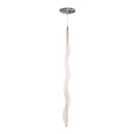 Pogo Pendant - Brushed Nickel / Beige Mesh