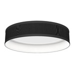 Luca Ceiling Light Fixture - Brushed Nickel / Silk Ebony