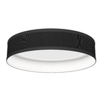 Luca Ceiling Light Fixture - Brushed Nickel / Silk Ebony