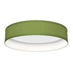 Luca Ceiling Light Fixture - Brushed Nickel / Silk Verde