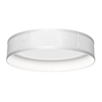 Luca Ceiling Light Fixture - Brushed Nickel / Silk White
