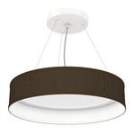 Luca Pendant - Brushed Nickel / Silk Chocolate