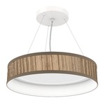 Luca Pendant - Brushed Nickel / Zebrawood Photo Veneer