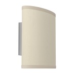 Erik Wall Sconce - Brushed Nickel / Silk Cream