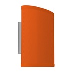 Erik Wall Sconce - Brushed Nickel / Silk Orange