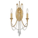 Arcadia Wall Sconce - Antique Gold / Hand-Cut Crystal