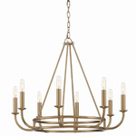 Bailey Chandelier - Aged Brass