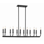 Bailey Linear Chandelier - Matte Black