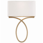 Brinkley Wall Sconce - Vibrant Gold / White