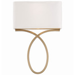 Brinkley Wall Sconce - Vibrant Gold / White