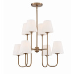 Keenan Chandelier - Vibrant Gold / White