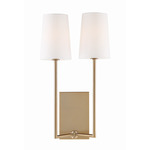 Lena Wall Sconce - Vibrant Gold / White