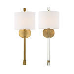 Rachel Wall Sconce - Vibrant Gold / White