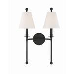 Riverdale Wall Sconce - Black Forged