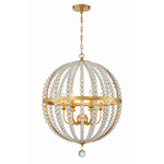 Roxy Chandelier - Antique Gold