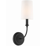 Sylvan Tall Wall Sconce - Black Forged