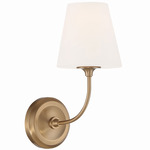 Sylvan Wall Sconce - Vibrant Gold / White