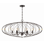 Zucca Chandelier - English Bronze