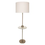 Brandon Floor Lamp - Satin Nickel