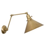 Otis Swing Arm Wall Sconce - Antique Brass