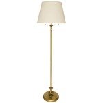 Randolph Floor Lamp - Antique Brass / Natural
